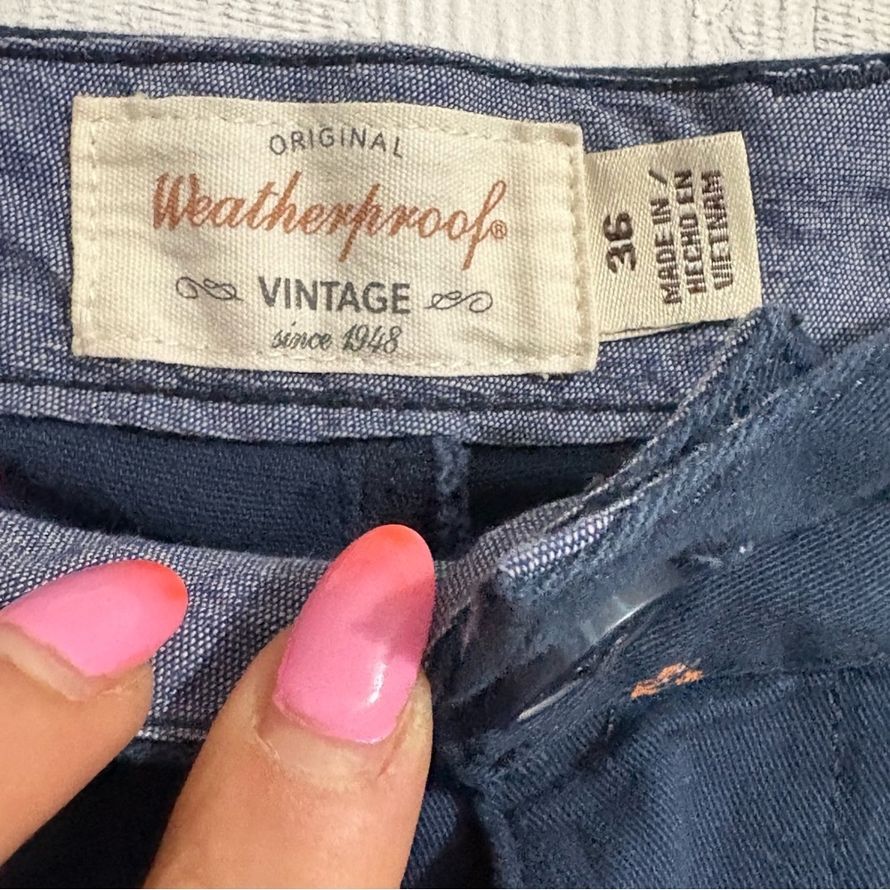 Weatherproof Vintage Men's Blue Patterned Shorts Hawaiian Flower Design Sz 36 - Picture 7 of 12